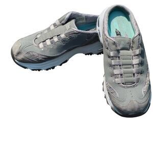 Skechers D"Lites Slides Sport Shoes Air Cooled Memory Foam Sz 8